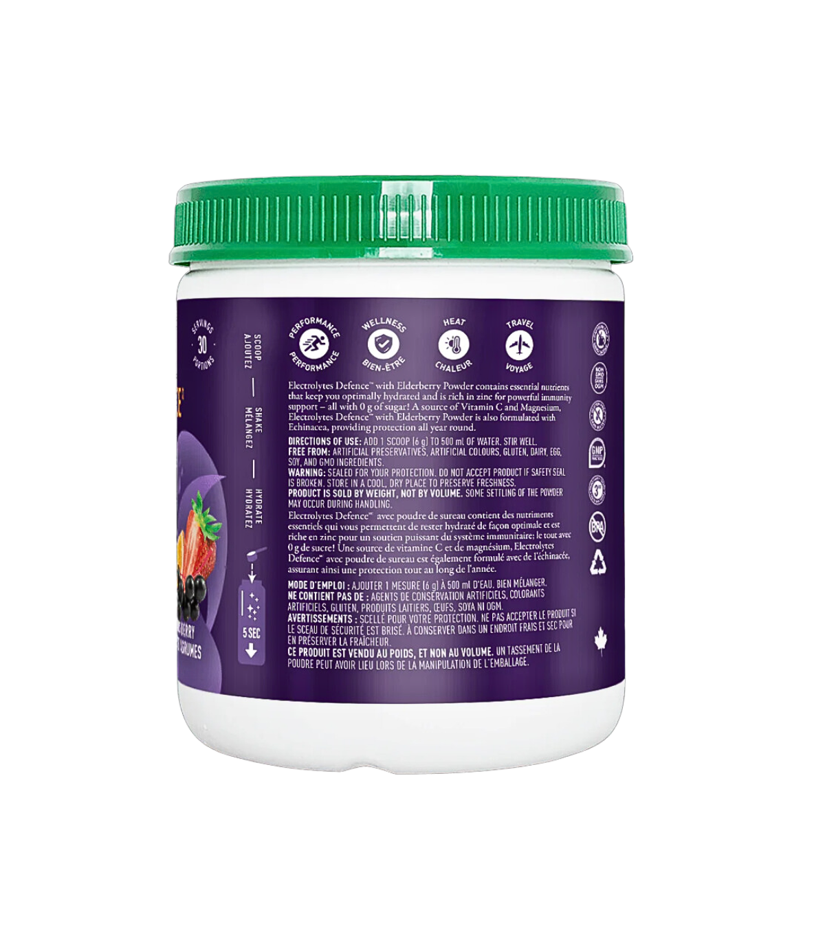 Organika Electrolytes Defence with Elderberry & Echinacea 180G  Citrus Berry Flavour | Unbeatable Prices, Daily Deals | VITASHOP