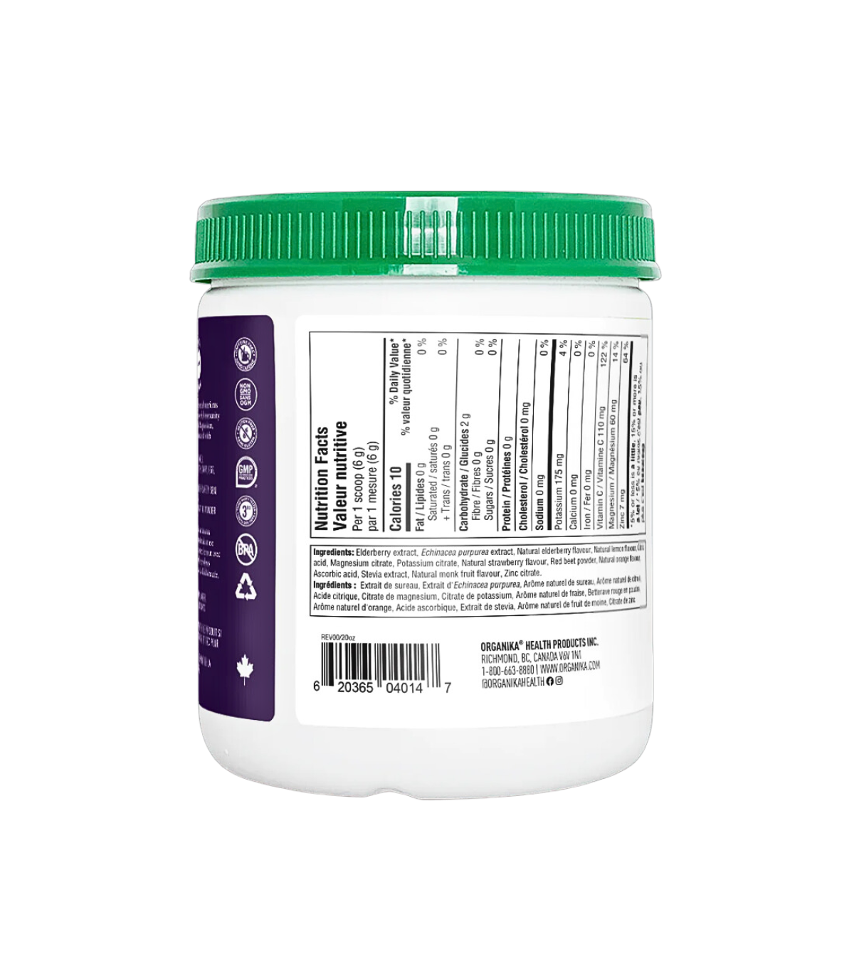 Organika Electrolytes Defence with Elderberry & Echinacea 180G  Citrus Berry Flavour | Unbeatable Prices, Daily Deals | VITASHOP