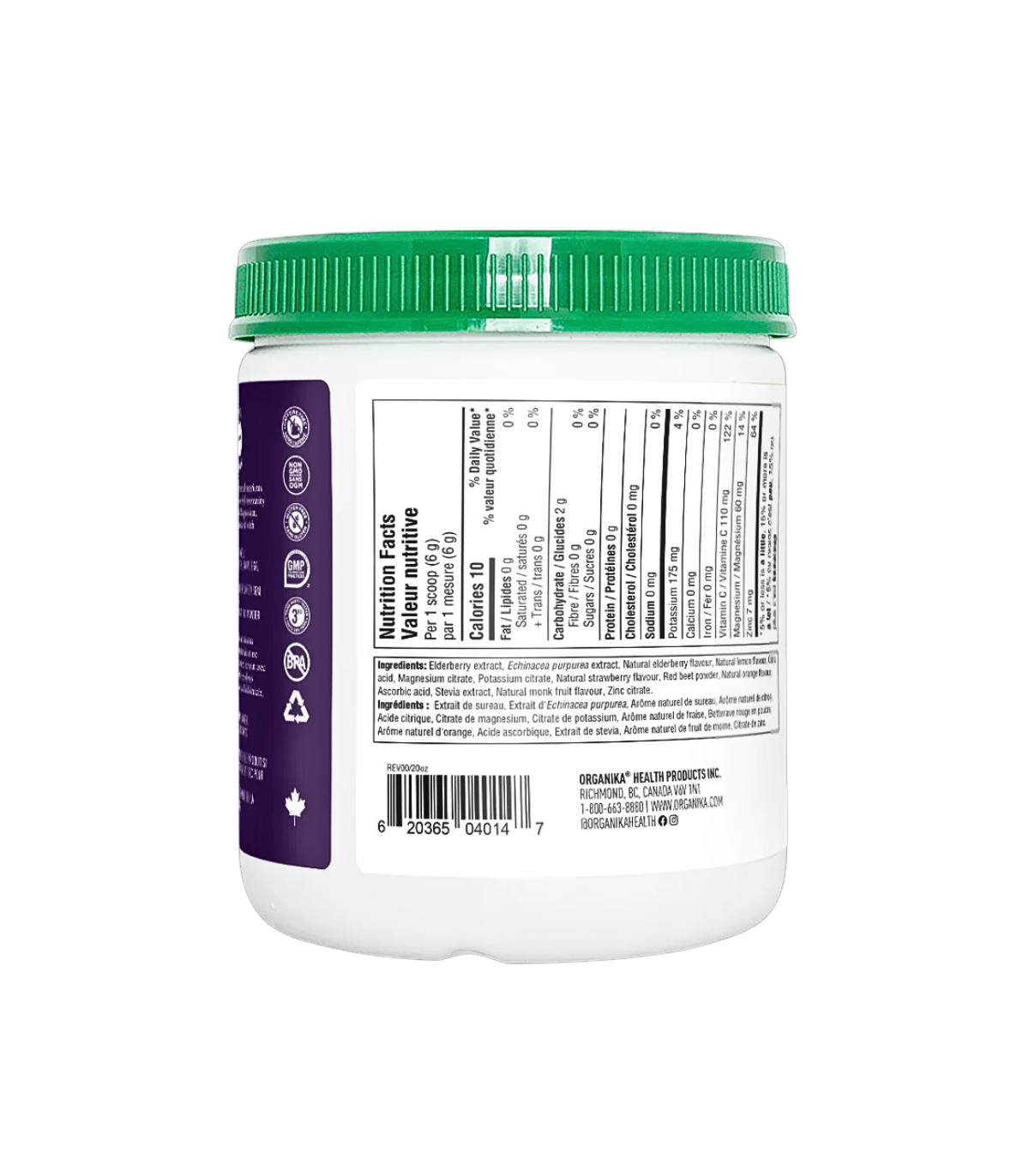 Electrolytes Defence™️ avec sureau et échinacée 180G saveur agrumes