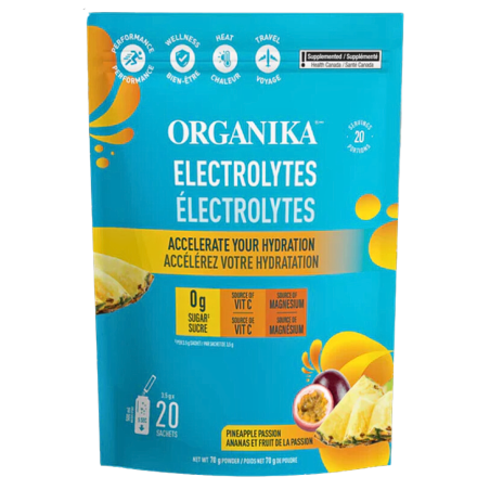 Organika Electrolytes Sachets - Pineapple Passion 70g 20 Packs | Unbeatable Prices, Daily Deals | VITASHOP