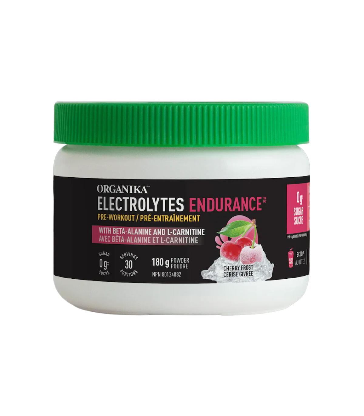 Organika ELECTROLYTE ENDURANCE CHERRY FROST 180g  30servings | Unbeatable Prices, Daily Deals | VITASHOP