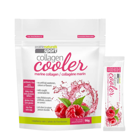 Prairie Naturals 마린 콜라겐 쿨러 - 라즈베리 레인 6.4g x 15 | 매일 업데이트되는 특가 상품 | VITASHOP