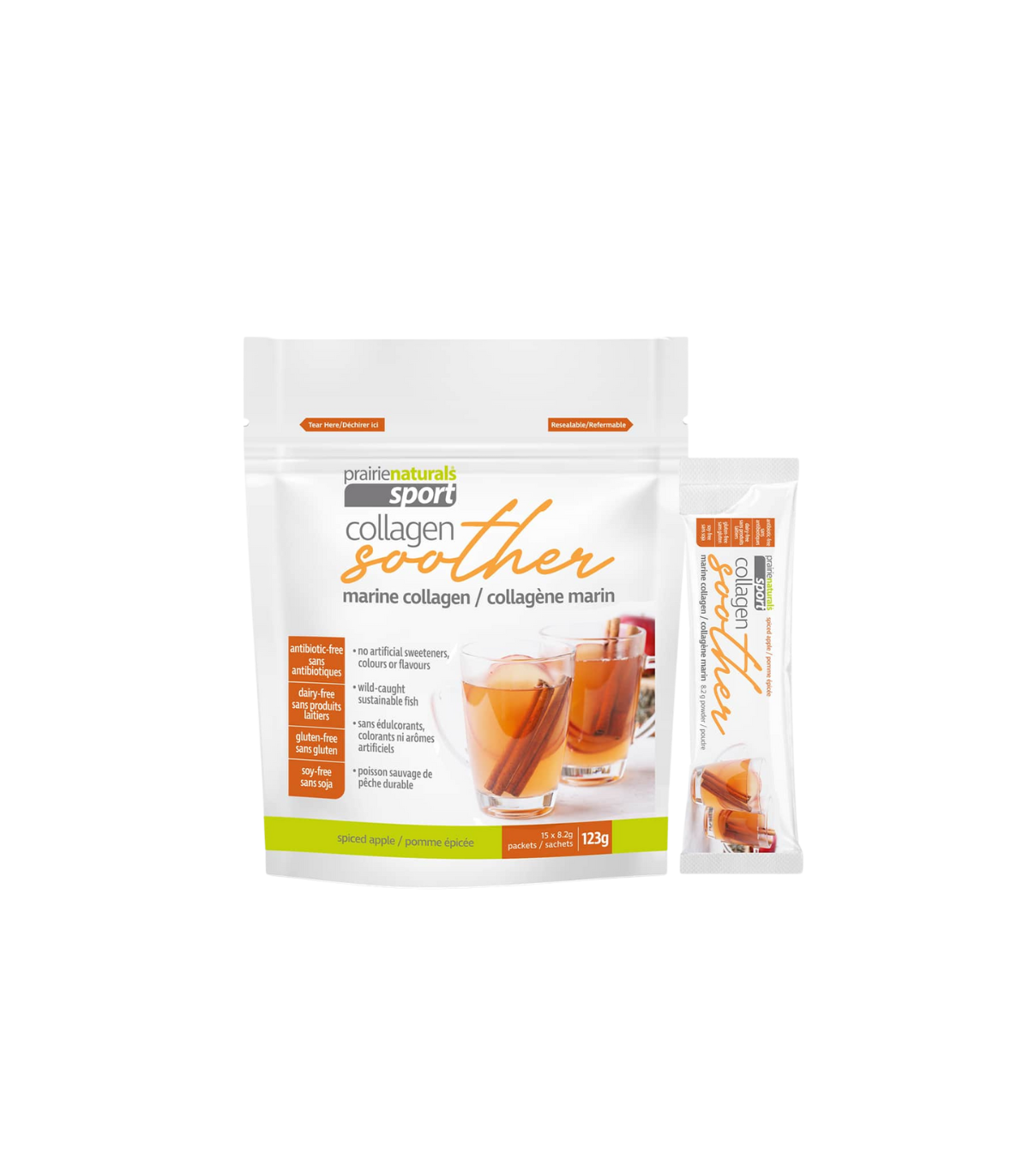 Prairie Naturals Marine Collagen Soother - Spiced Apple 8.2g x 15 | Unbeatable Prices, Daily Deals | VITASHOP