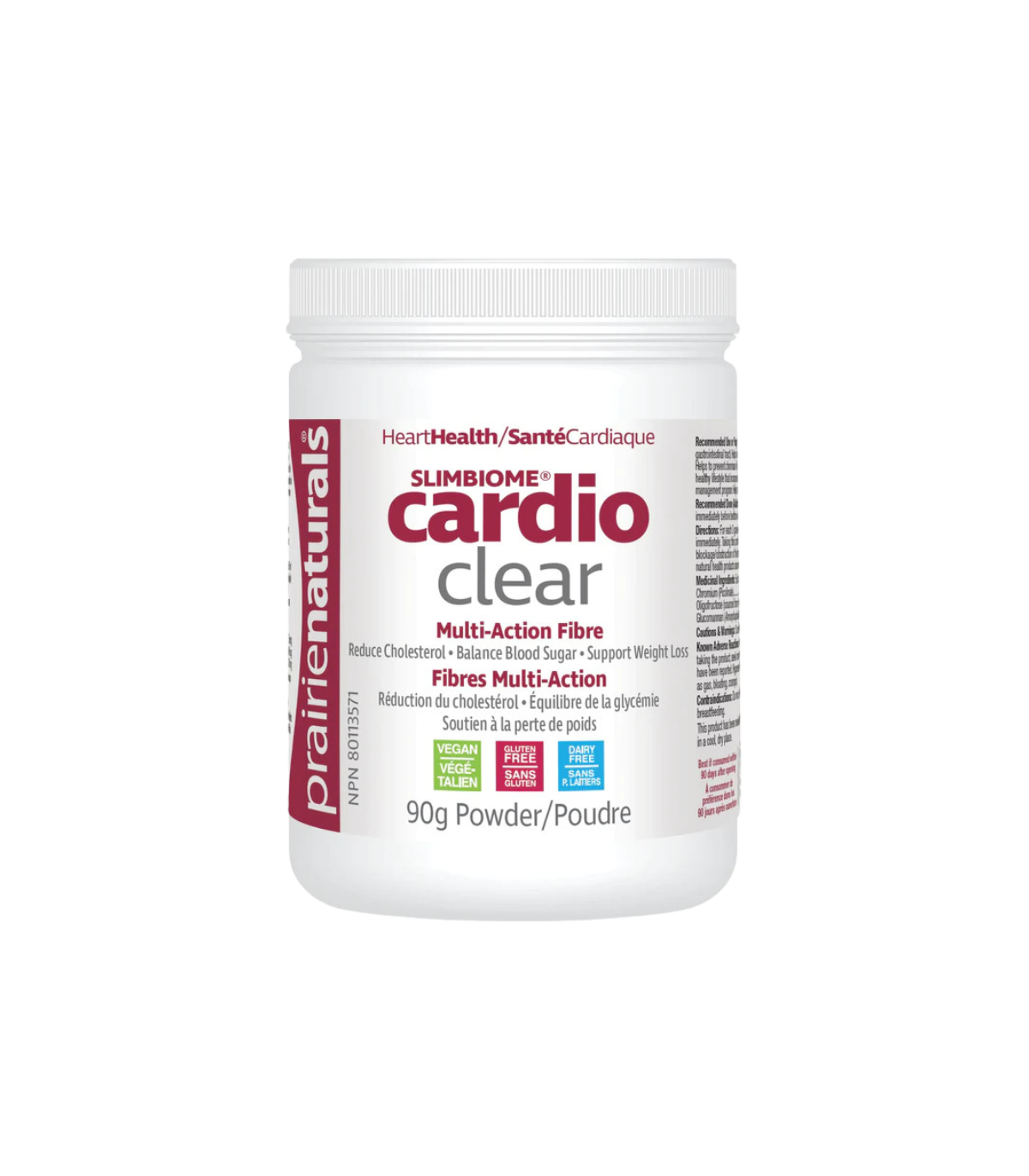 Prairie Naturals SlimBiome Cardio Clear 多效纤维 90 克