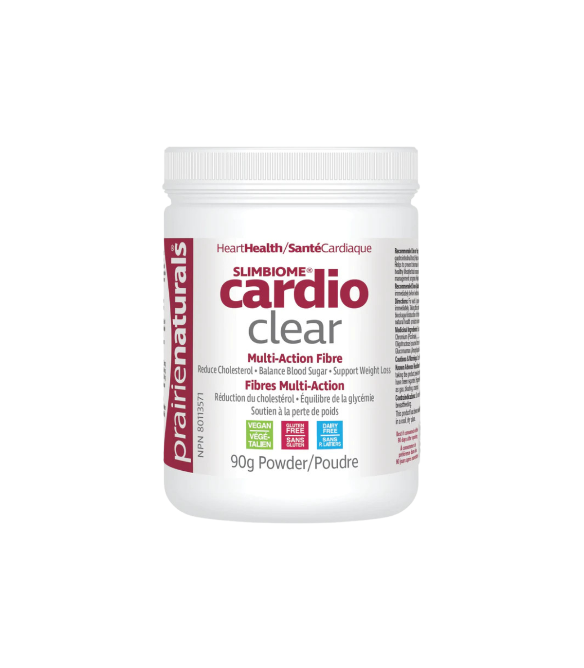 Prairie Naturals SlimBiome Cardio Clear 多效纤维 90 克