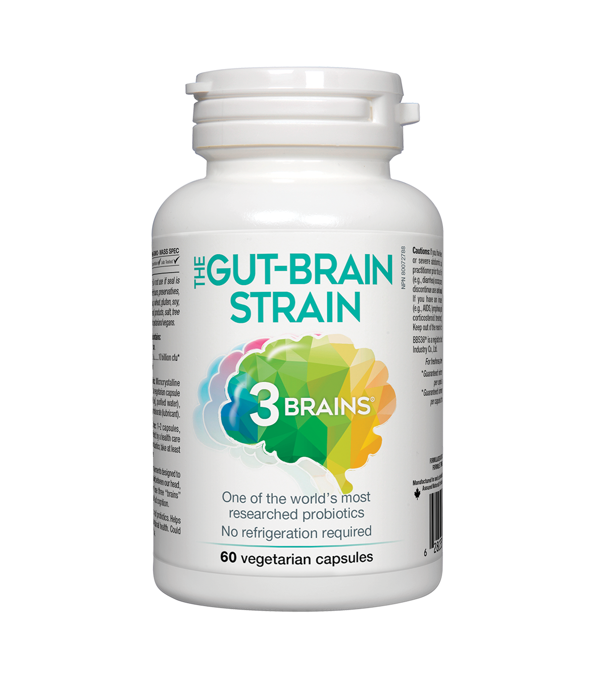 3 Brains Gut Brain Probiotic 60 Vegi Capsules | Unbeatable Prices, Daily Deals | VITASHOP