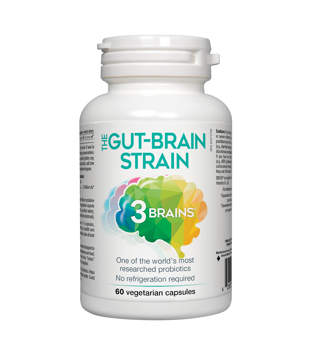 3 Brains Gut Brain Probiotic 60 Vegi Capsules | Unbeatable Prices, Daily Deals | VITASHOP