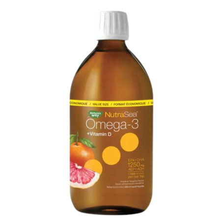 NutraSea NutraSea+D Pamplemousse Tangerine 500 ml | Tous les jours à bas prix, Bonnes Affaires quotidiennes | VITASHOP
