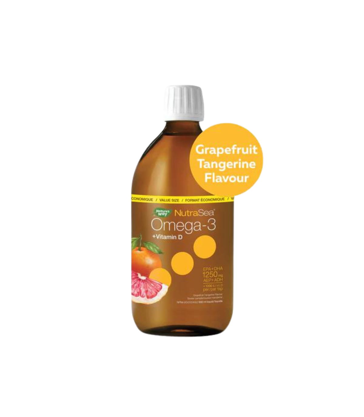 NutraSea NutraSea+D Pamplemousse Tangerine 500 ml | Tous les jours à bas prix, Bonnes Affaires quotidiennes | VITASHOP