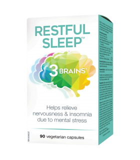 3 Brains Restful Sleep 90 Vegi Capsules | Unbeatable Prices, Daily Deals | VITASHOP