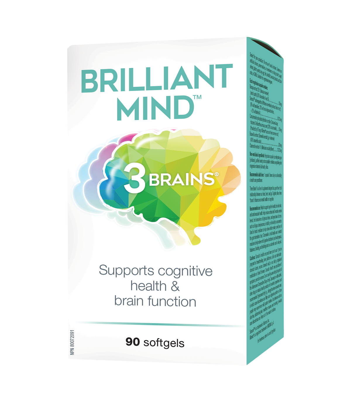 Brilliant Mind 90 Softgels | Safest & Easiest Shopping Vitamins Online | VITASHOP