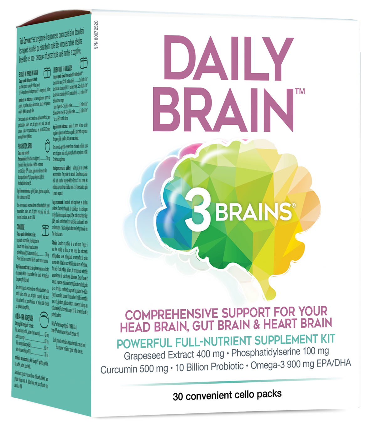 3 Brains Daily Brain 30 Packets | Unbeatable Prices, Daily Deals | VITASHOP