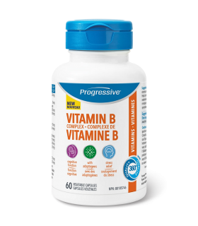 Progressive Vitamin B Complex with Rhodiola + L-Theanine 60 Capsules