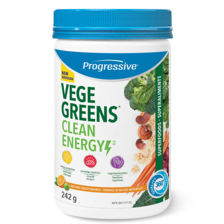 Progressive Nutritionals 베지그린 클린 에너지 내추럴 탱글 오렌지 242g | 매일 업데이트되는 특가 상품 | VITASHOP