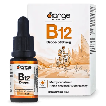 Orange Naturals B12 Gouttes 500mcg 15ml