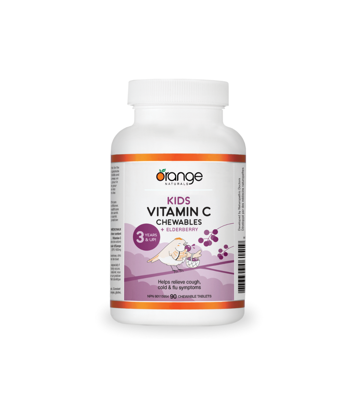 Orange Naturals Kids Vitamin C + Elderberry Chewables, 90 tablets | Unbeatable Prices, Daily Deals | VITASHOP