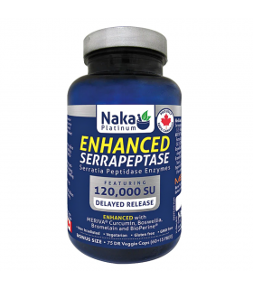 NAKA Platinum Enhanced Serrapeptase 75 gélules