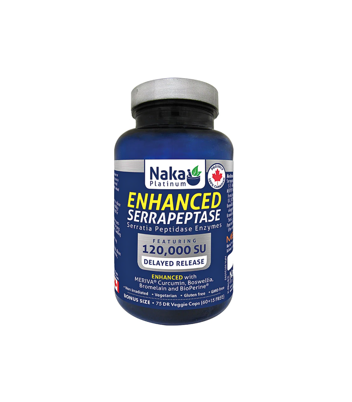 Naka Platinum Enhanced Serrapeptase 75 caps | Unbeatable Prices, Daily Deals | VITASHOP