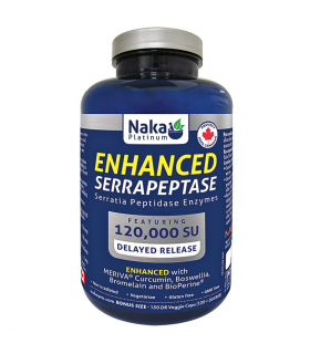 NAKA Platinum Enhanced Serrapeptase 150 gélules
