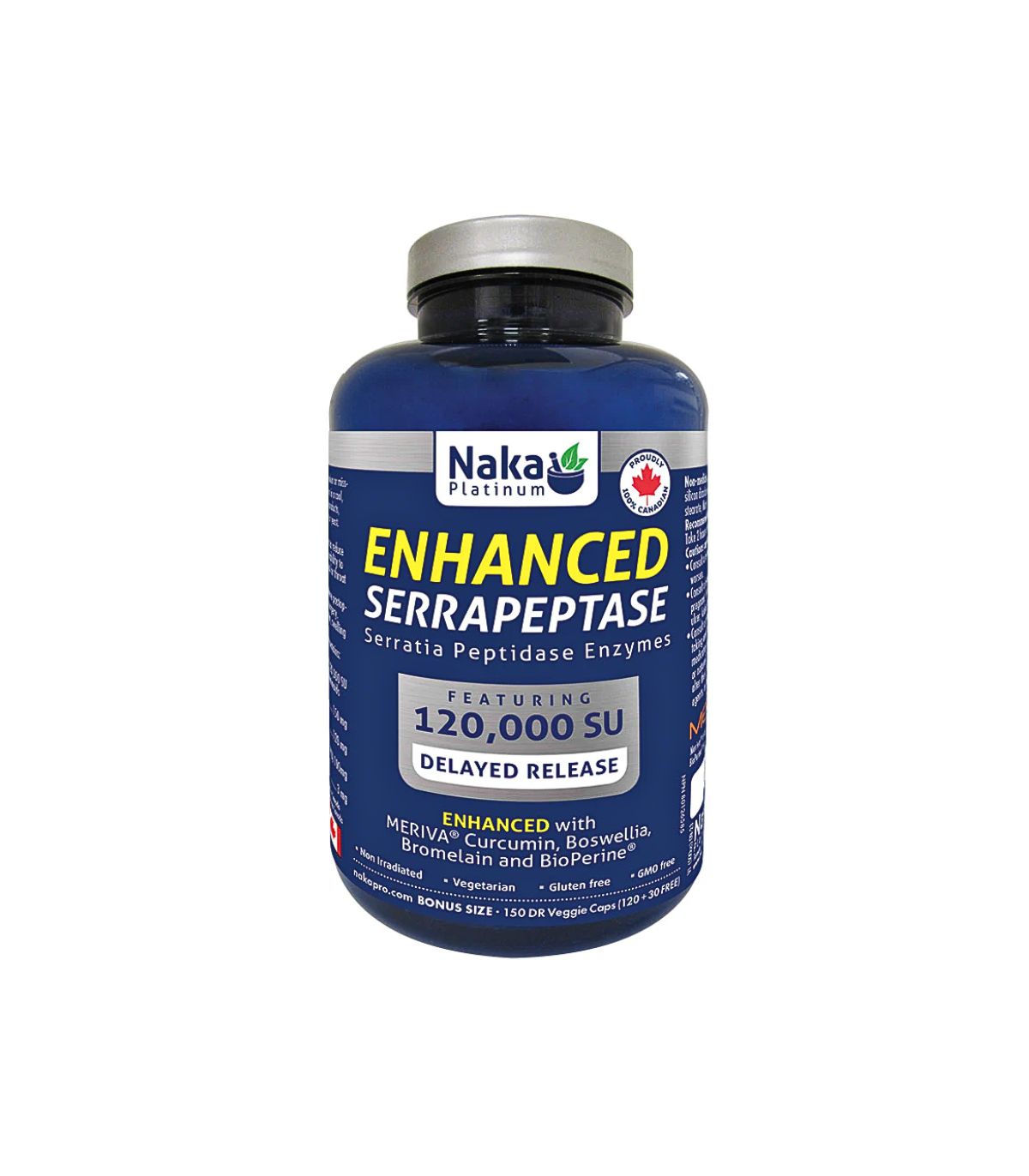 Naka Platinum Enhanced Serrapeptase 150 caps[discontinued] | Unbeatable Prices, Daily Deals | VITASHOP