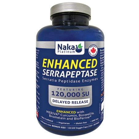 NAKA Platinum Enhanced Serrapeptase 150 gélules