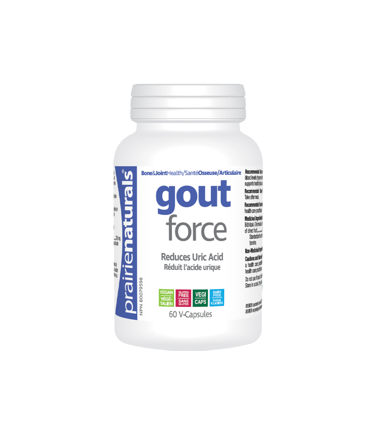 Prairie Naturals Gout-Force 60 Veg Capsules | Unbeatable Prices, Daily Deals | VITASHOP