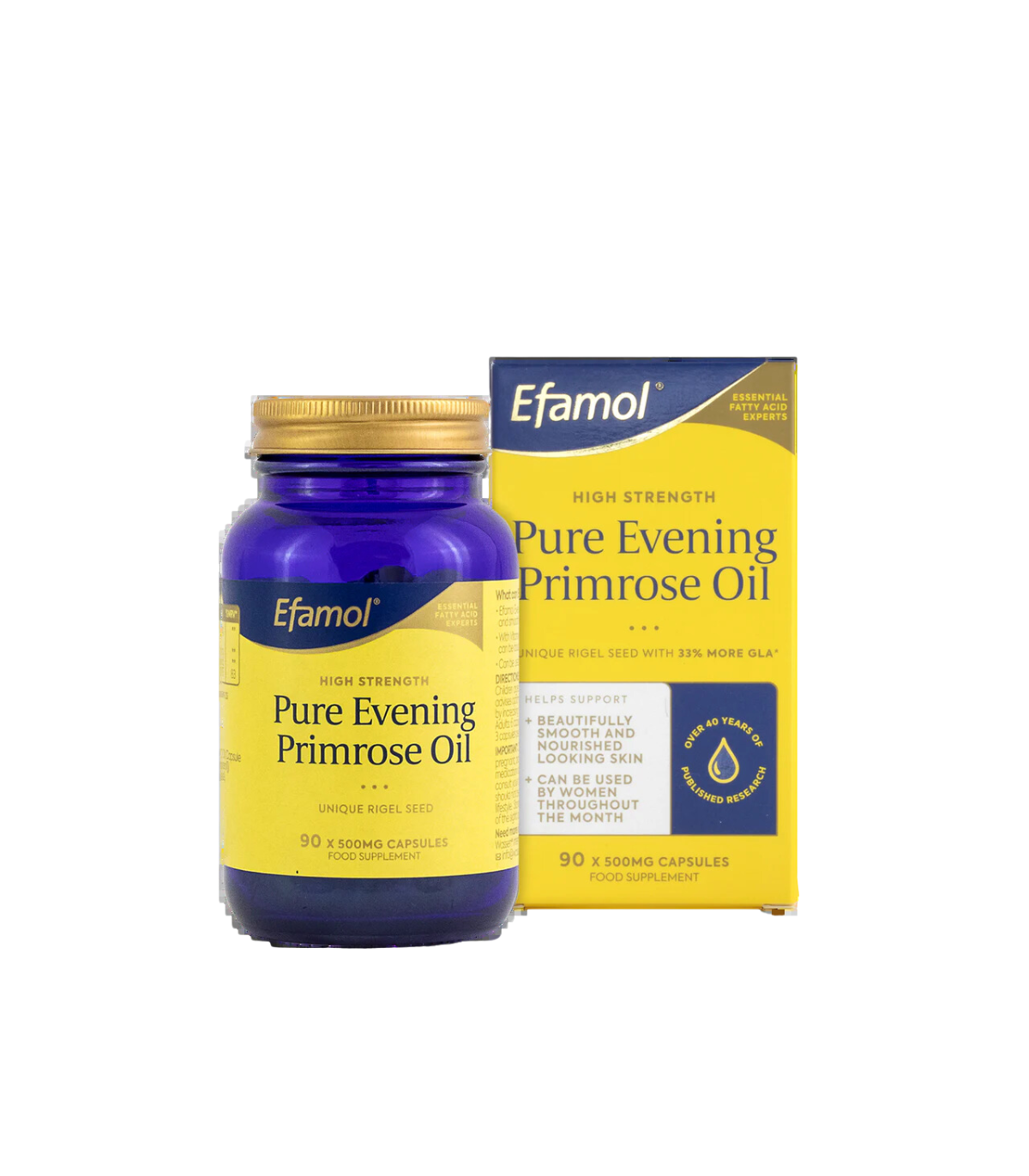 Efamol Efamol Beautiful-Skin Evening Primrose Oil 500 mg 90 Capsules | Unbeatable Prices, Daily Deals | VITASHOP