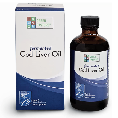Green Pasture Blue Ice Ferm Cod Liver Oil Liquid Cinnamon 180 ml | Unbeatable Prices, Daily Deals | VITASHOP