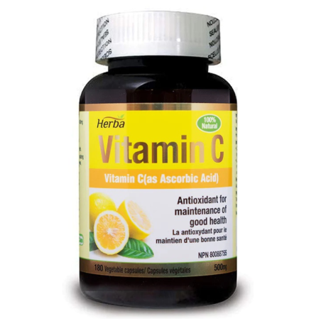 Herba Health Herba Vitamin C 500 mg 180 vcaps | Unbeatable Prices, Daily Deals | VITASHOP