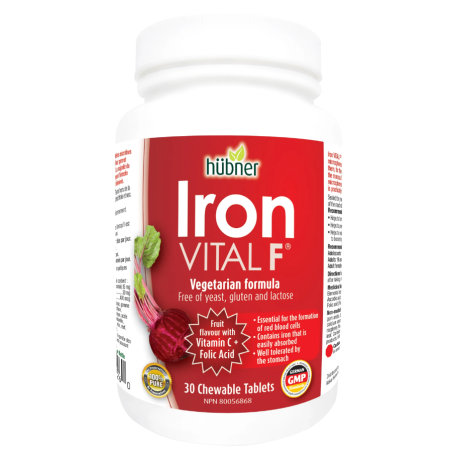 Hübner Iron Vital 30 Chewable Tablets | 每天不同折扣, 全网最低价格 | 种类齐全的保健品店铺 VITASHOP, 只有你想不到, 没有你买不到 !