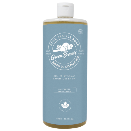 Green Beaver Co. Savon de Castille tout usage - sans parfum 990 ml | Prix le plus bas quotidien, offres quotidiennes | VITASHOP