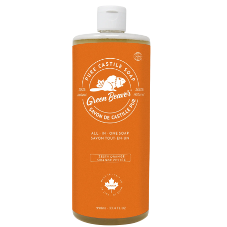 Green Beaver Co. 다용도 카스티야 솝 오렌지 990 ml | 매일 업데이트되는 특가 상품 | VITASHOP