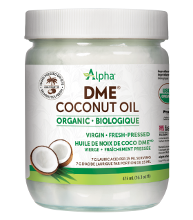 Alpha Health Products DME™ Raw Organic Virgin Coconut Oil 475 ml | Unbeatable Prices, Daily Deals | VITASHOP