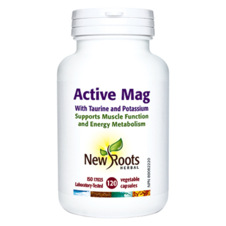 New Roots Active Mag with Taurine and Potassium 120 Vegetable Capsules | Unbeatable Prices, Daily Deals | VITASHOP