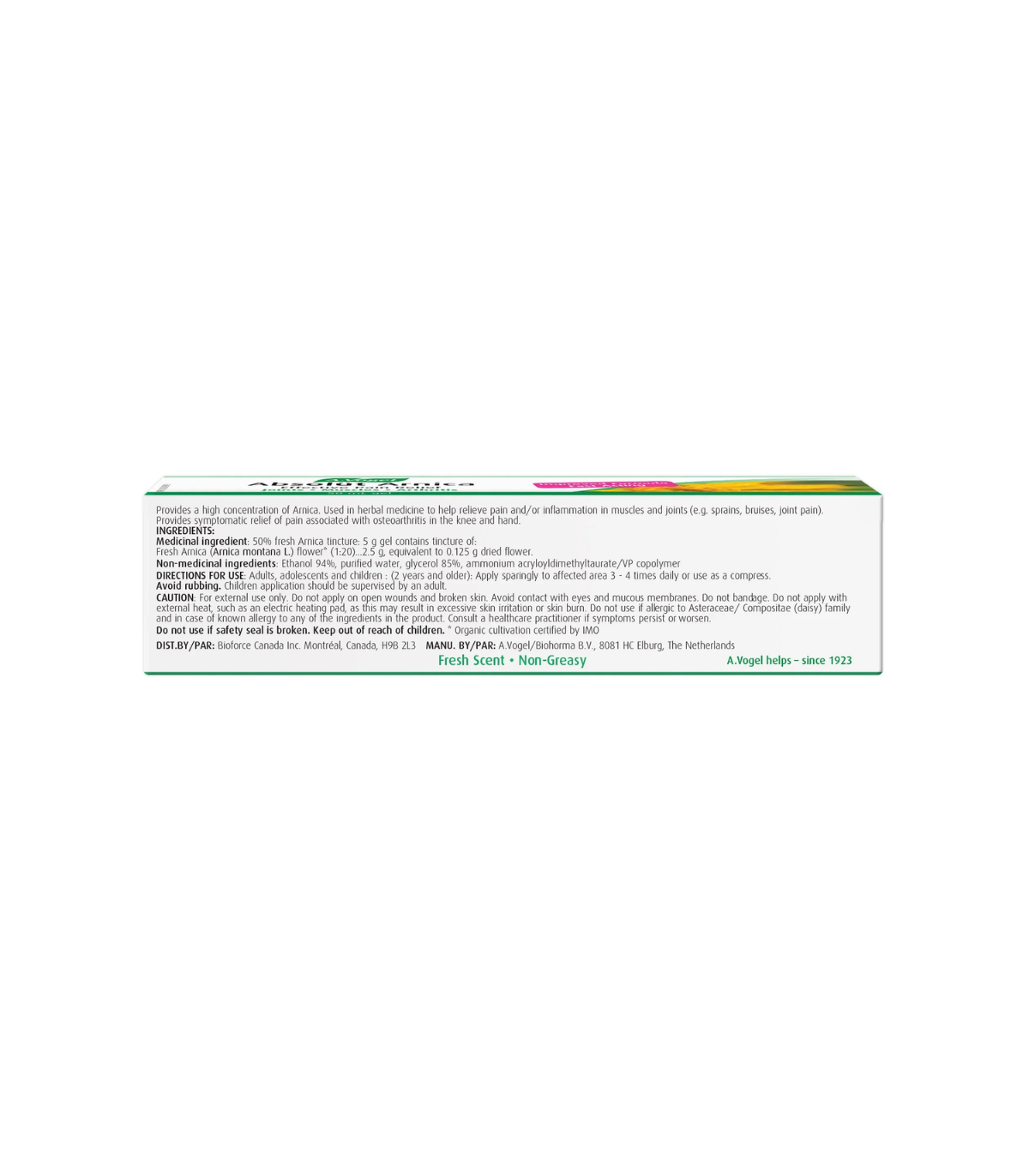 A. Vogel Absolut Arnica Gel 50 ml | 每天不同折扣, 全网最低价格 | 种类齐全的保健品店铺 VITASHOP, 只有你想不到, 没有你买不到 !