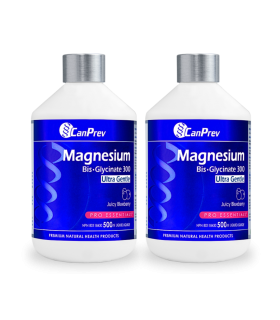 CanPrev [2 for Deal] Magnesium Bis-Glycinate 300 Ultra Gentle Liquid 500ml - Juicy Blueberry | Unbeatable Prices, Daily Deals |