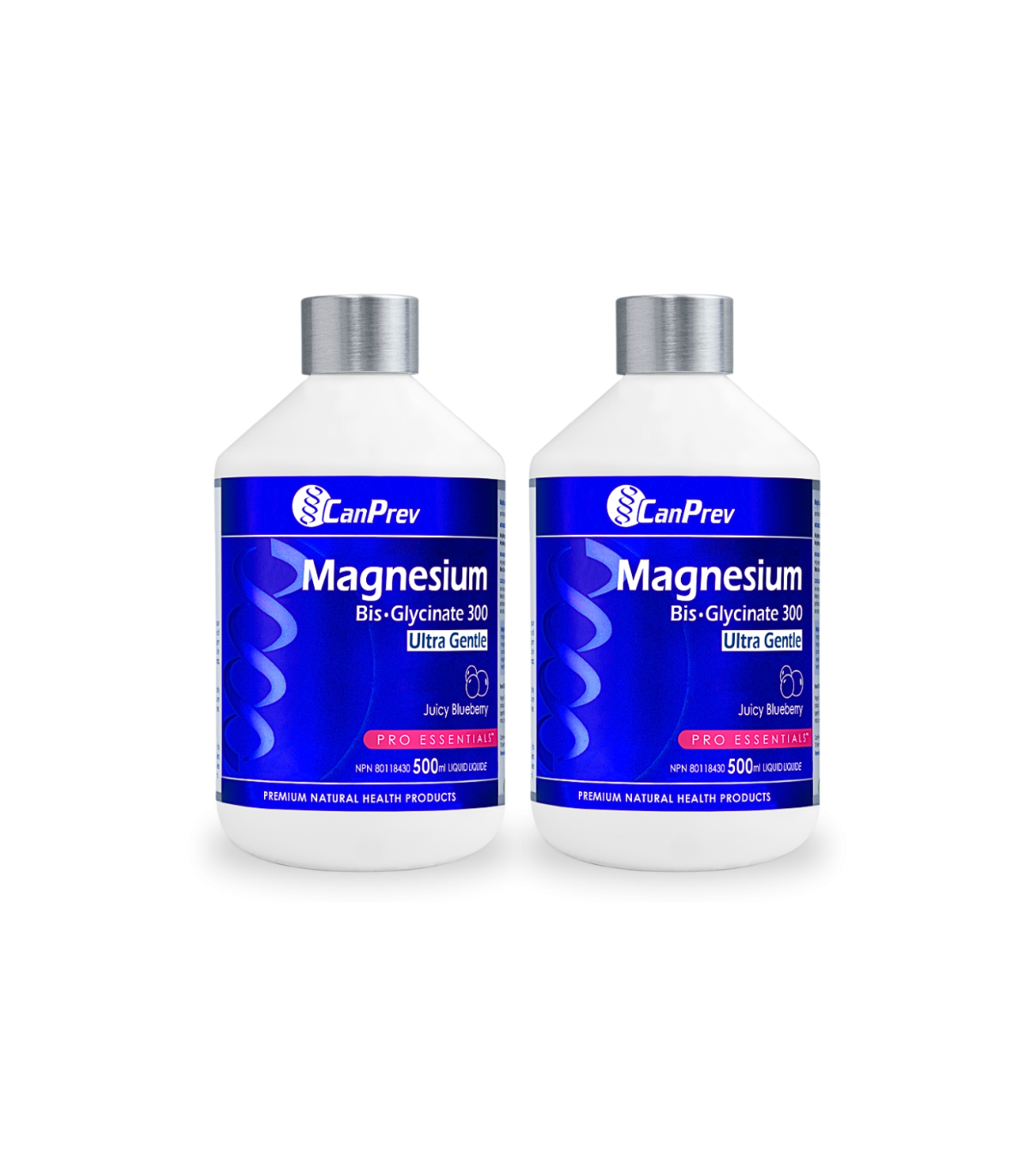 CanPrev [2 for Deal] Magnesium Bis-Glycinate 300 Ultra Gentle Liquid 500ml - Juicy Blueberry | Unbeatable Prices, Daily Deals |
