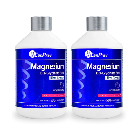 CanPrev [2 for Deal] Magnesium Bis-Glycinate 300 Ultra Gentle Liquid 500ml - Juicy Blueberry | Unbeatable Prices, Daily Deals |
