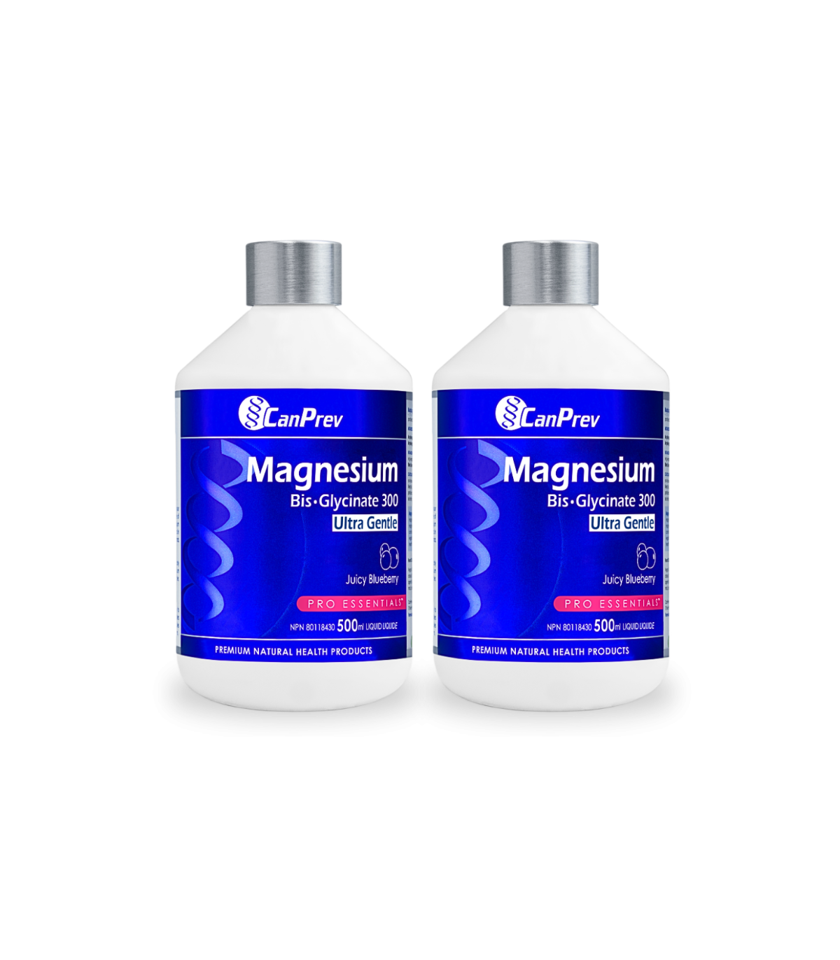 CanPrev [2 for Deal] Magnesium Bis-Glycinate 300 Ultra Gentle Liquid 500ml - Juicy Blueberry | Unbeatable Prices, Daily Deals |