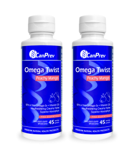CanPrev [2 for Deal] Omega Twist 225ml -Peachy Mango | Unbeatable Prices, Daily Deals | VITASHOP