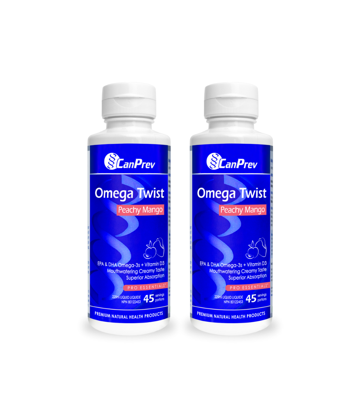 CanPrev [2 for Deal] Omega Twist 225ml -Peachy Mango | Unbeatable Prices, Daily Deals | VITASHOP