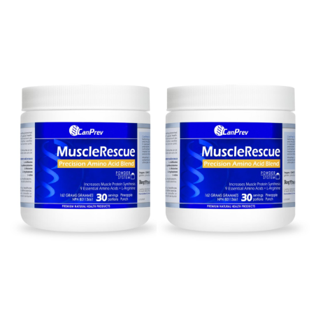CanPrev [2 for Deal] MuscleRescue Precision Amino Acid Blend Pineapple Punch 162g | Unbeatable Prices, Daily Deals | VITASHOP