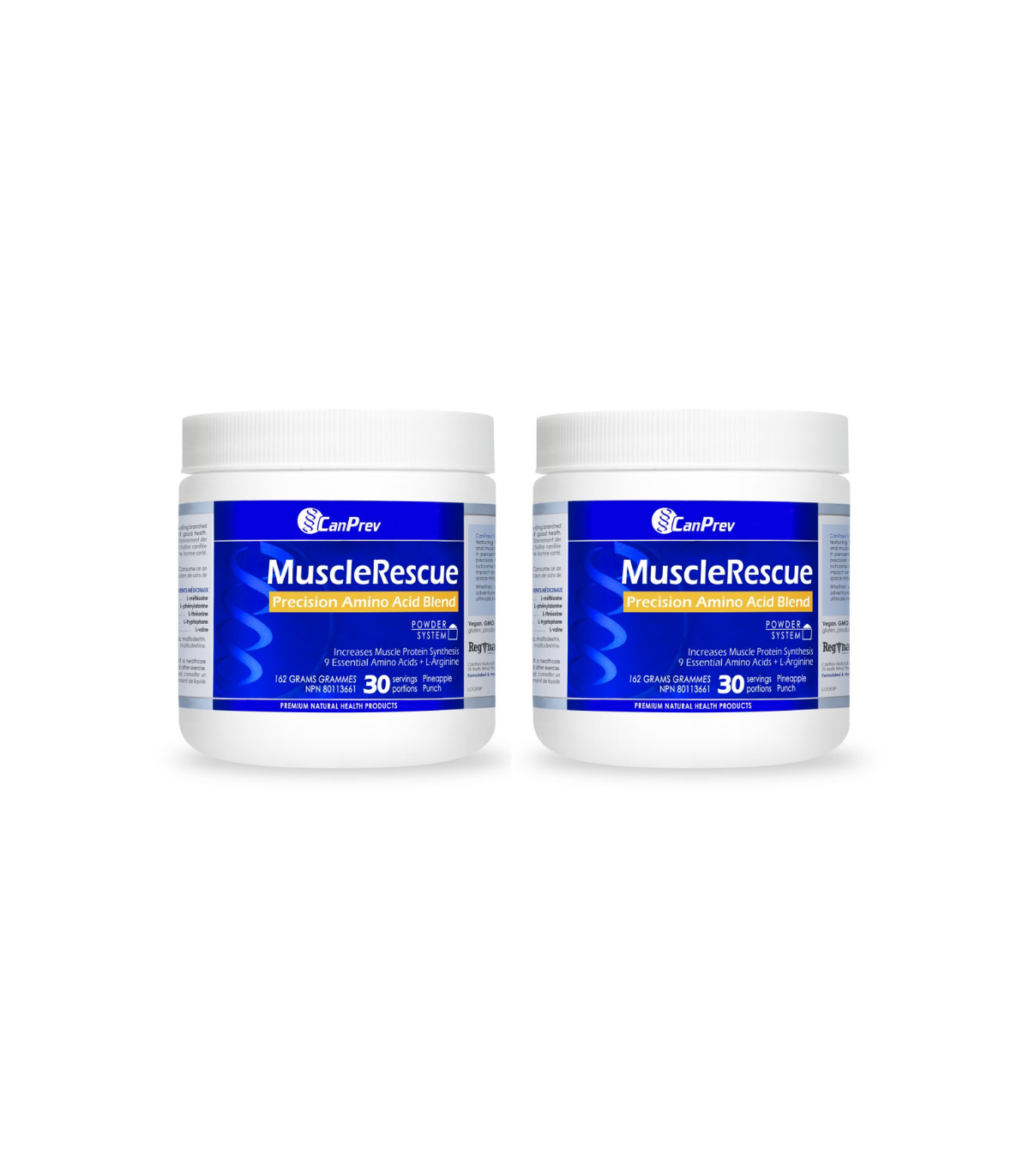 CanPrev [2 for Deal] MuscleRescue Precision Amino Acid Blend Pineapple Punch 162g | Unbeatable Prices, Daily Deals | VITASHOP