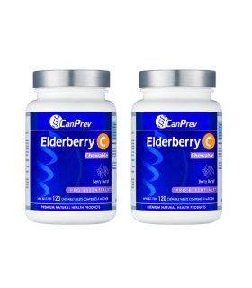 CanPrev [2 for Deal] Elderberry C Chewable - Berry Burst 120 tablets | Unbeatable Prices, Daily Deals | VITASHOP