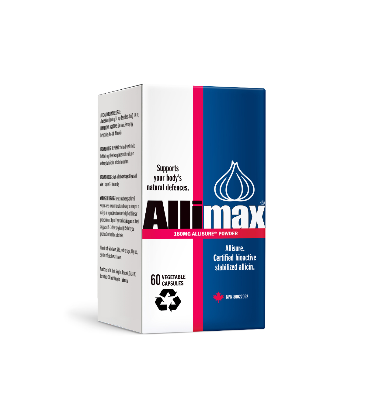 Allimax 180 mg 100% Stabilized Allicin 60 Capsules | Unbeatable Prices, Daily Deals | VITASHOP