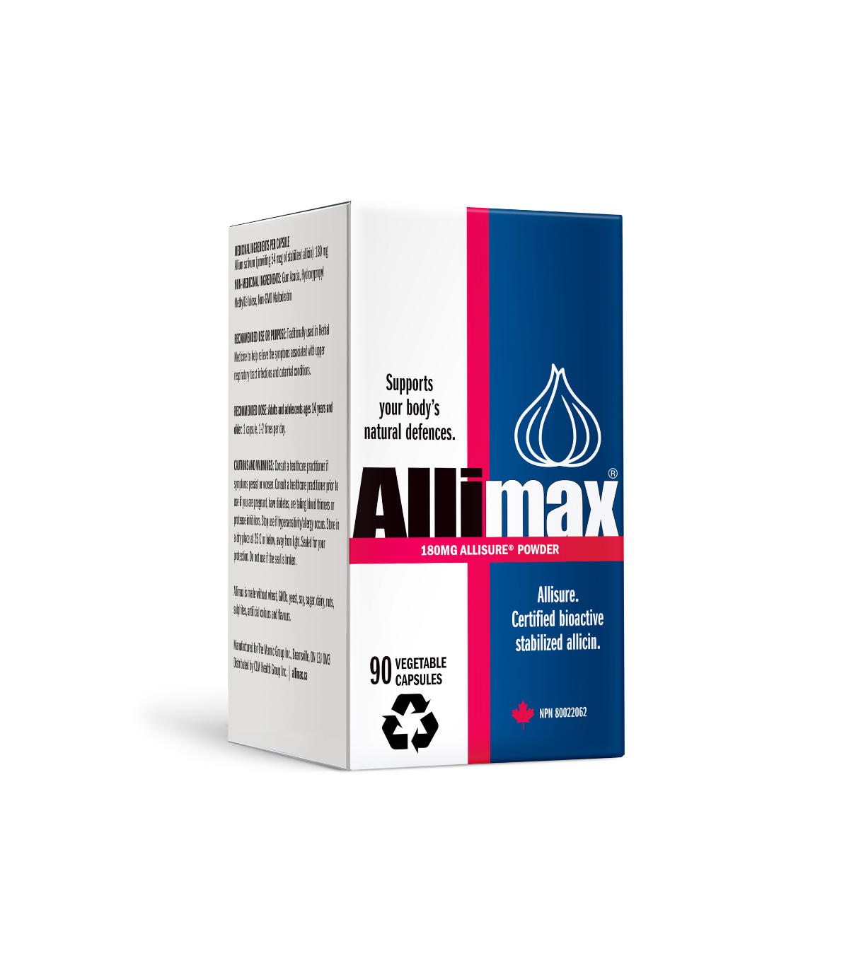 Allimax 180 mg 100% Stabilized Allicin 90 Capsules | Unbeatable Prices, Daily Deals | VITASHOP
