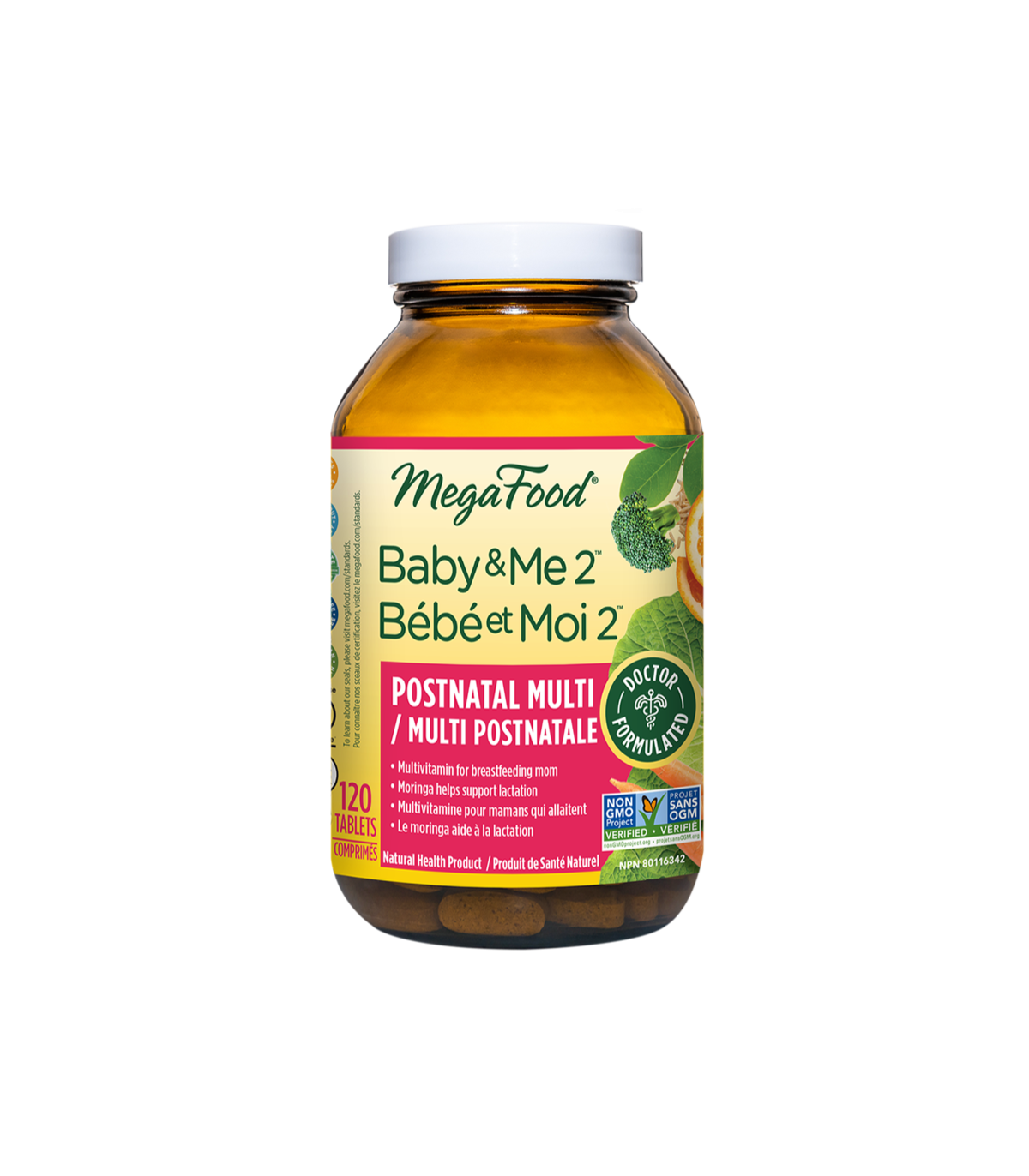 MegaFood Baby & Me 2 Postnatal Multi 120 Comprimés | Prix le plus bas quotidien, offres quotidiennes | VITASHOP