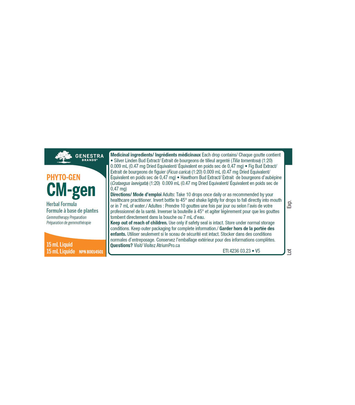 Genestra CM-gen 15 ml | 뛰어난 가격, 매일 할인 | VITASHOP