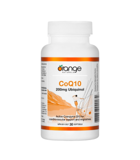 Orange Naturals CoQ10 200mg Ubiquinol 30 Cleangels