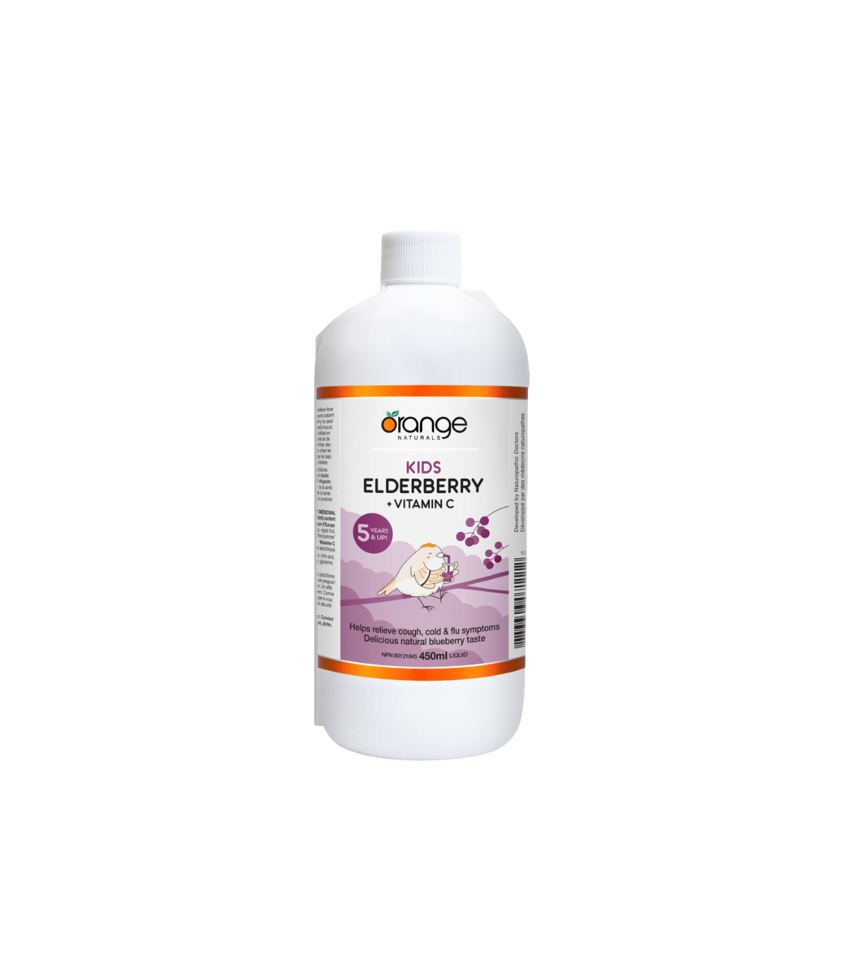 Orange Naturals Elderberry + Vitamine C 450ml - Liquide